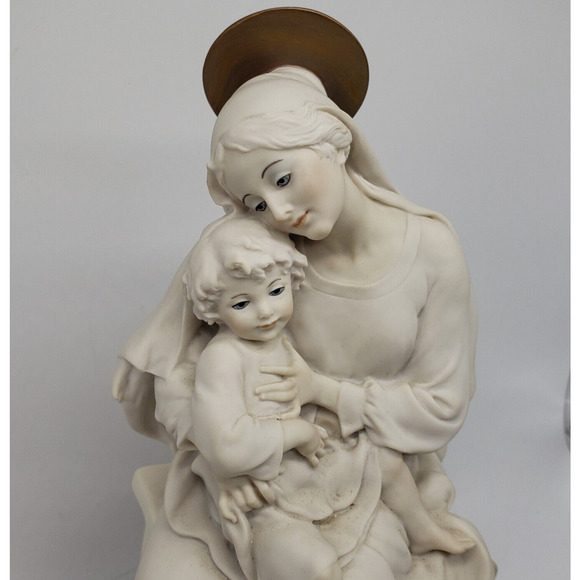 11" Vintage Giuseppe Armani Madonna with Christ Child Statue Florence Italy - Picture 2 of 15